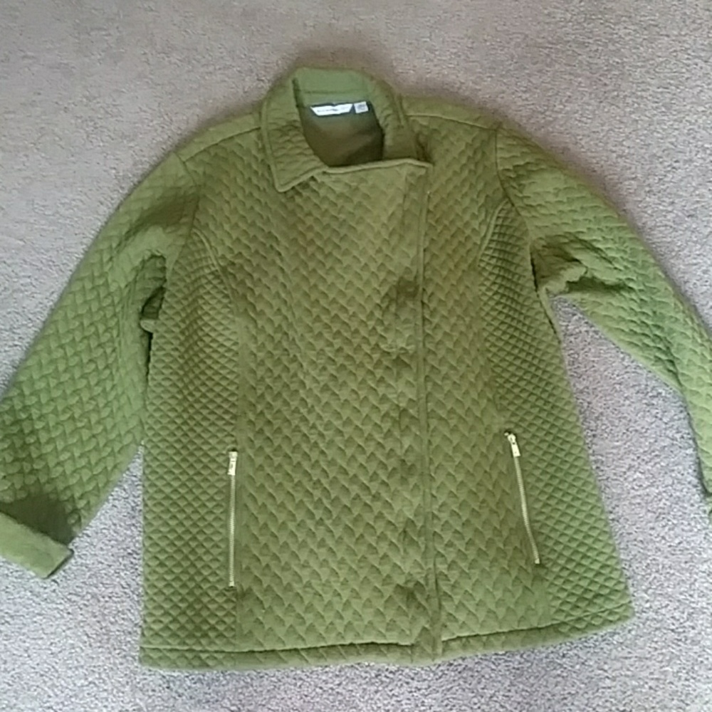 Isaacmizrahi quilted jacket 2x new